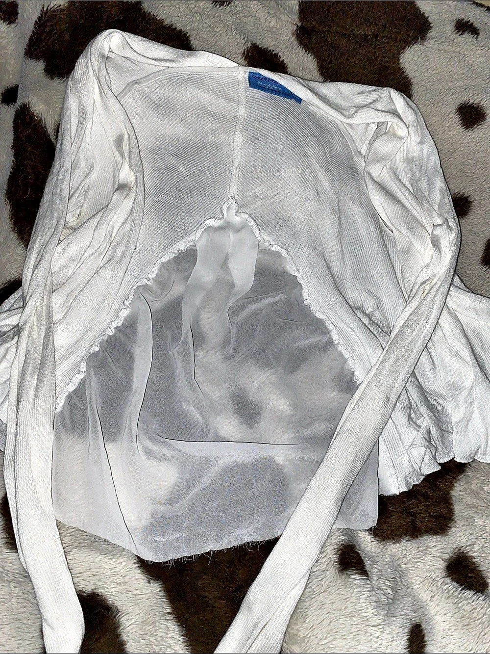 Simply Vera Wang White Long Sleeve Top